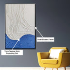 Flow of Calm Modern Wall Art ( 32 x 47 Inches )