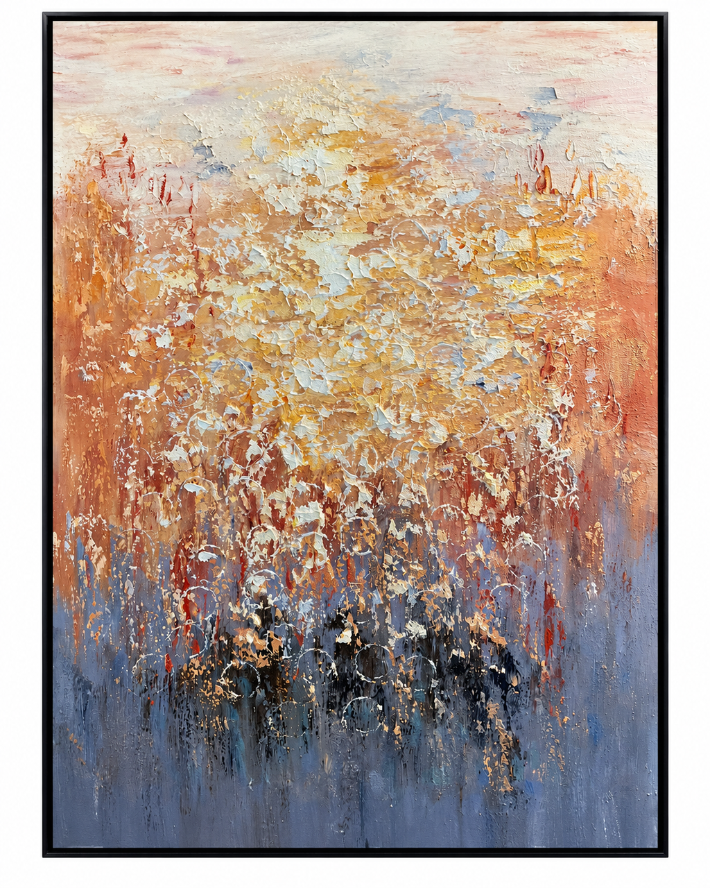 Dreamy Horizon Handmade Paintings for Home & Wall Decoration Item (With Outer Floater Frame) (47x35.5 Inches)