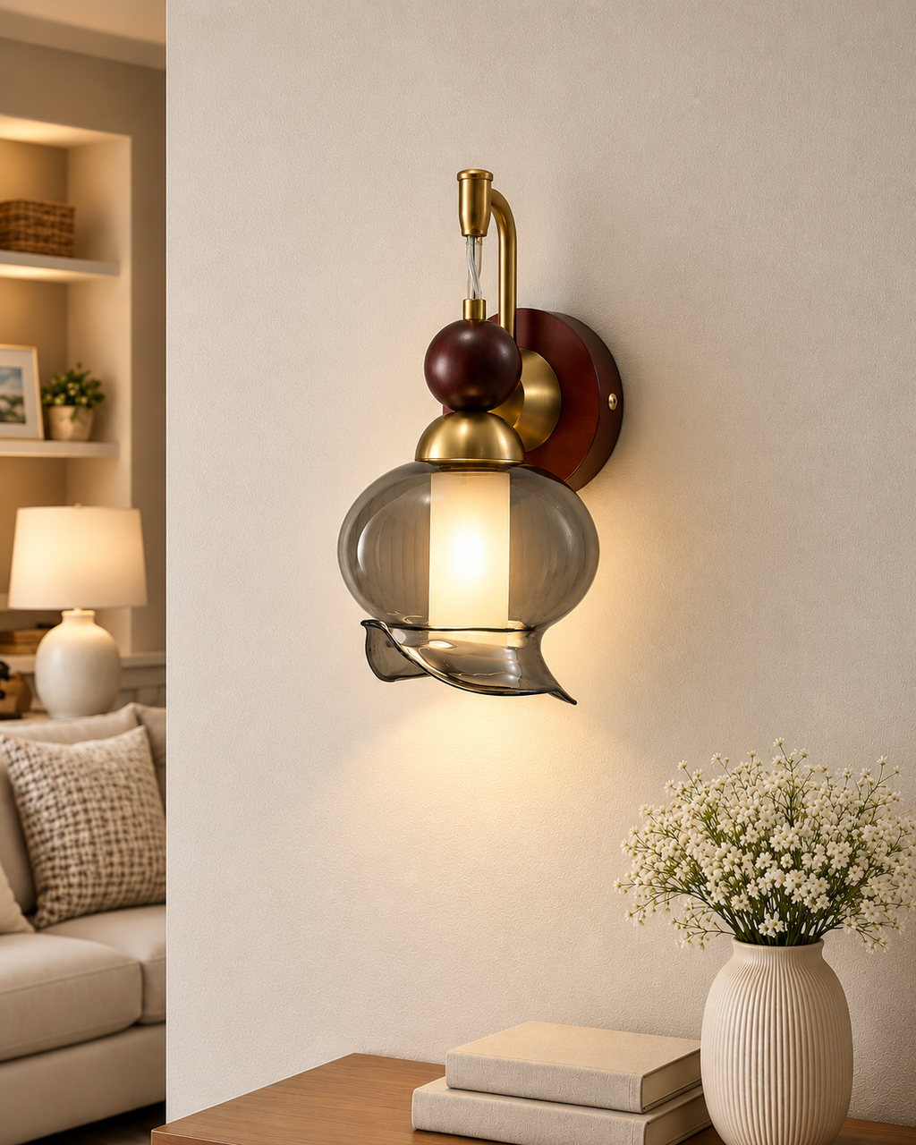Moonlit Curve Wall Light for Home & Item for Wall Decoration