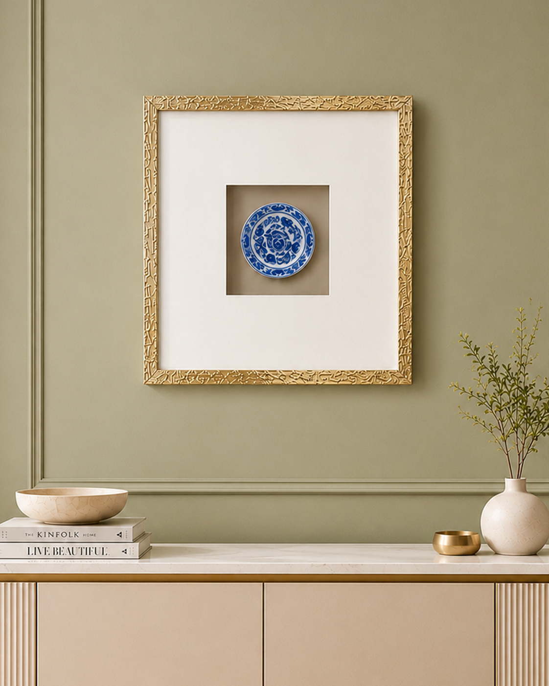 Classic Porcelain Shadow Box for Wall Decoration & Wall Art