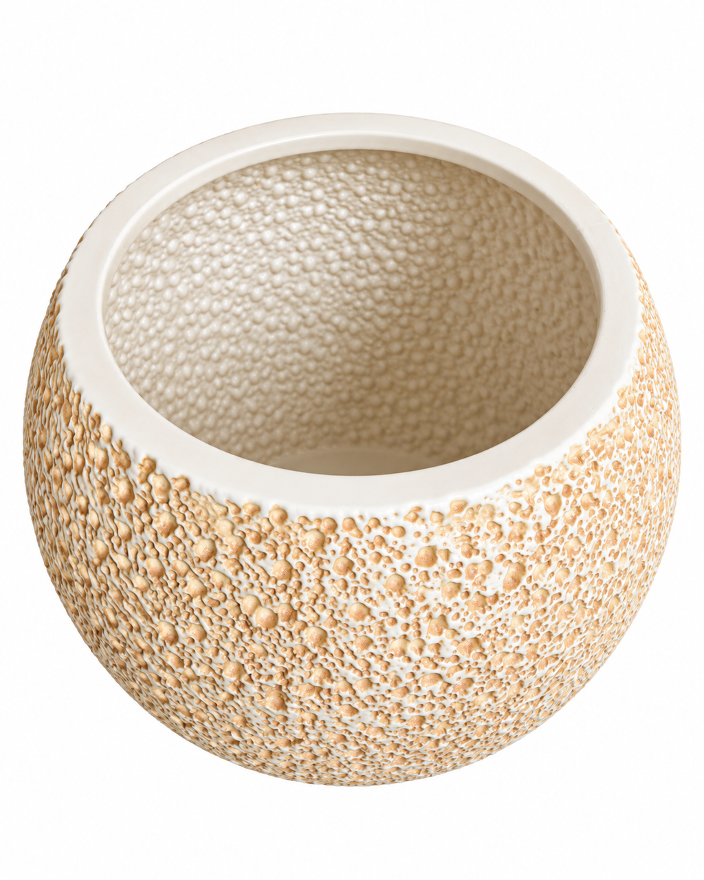 Lunar Texture Indoor Planters For Home - Beige