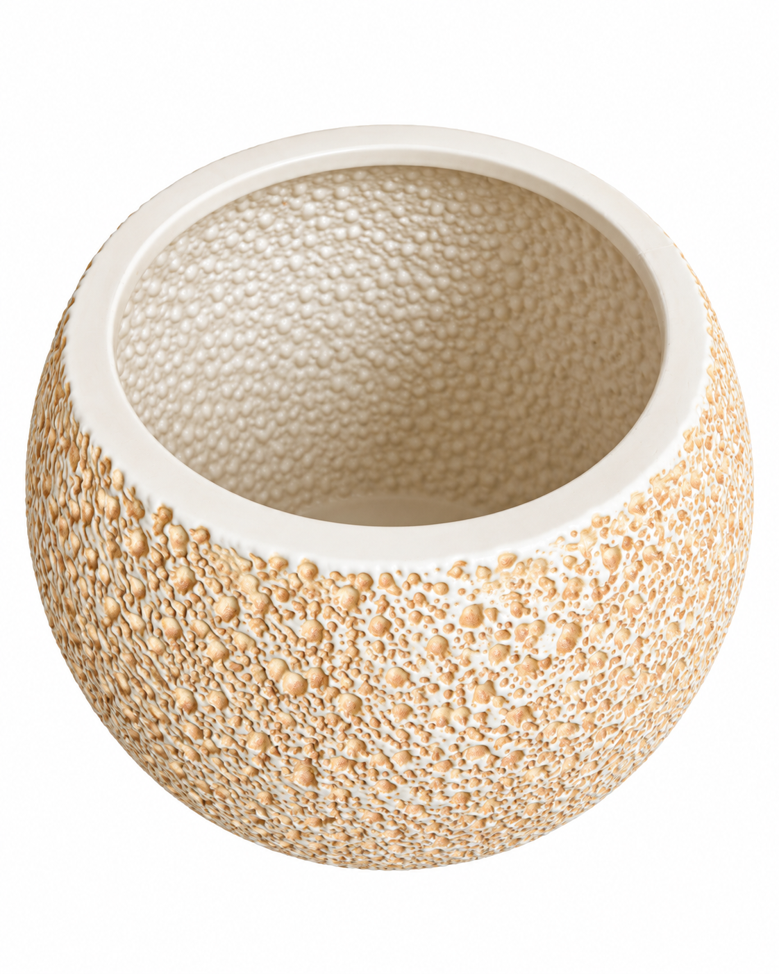 Lunar Texture Indoor Planters For Home - Beige