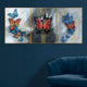 Flutter Strokes Crystal Glass Painting - Set of 3