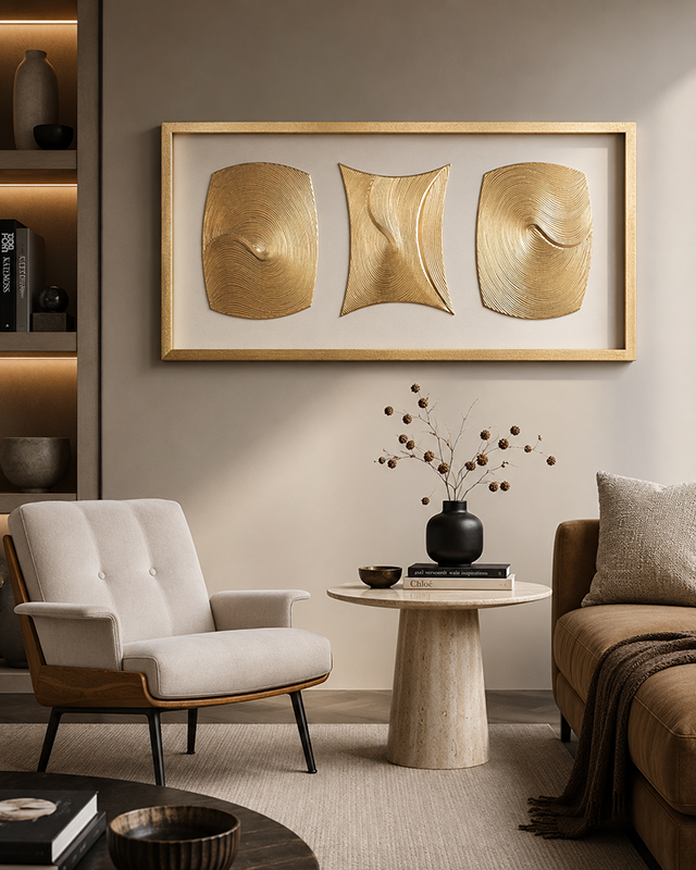 Cosmic Currents Shadow Box for Wall Decoration (N)