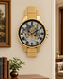 Grand Meridian Luxury Designer Wall Clock With Moving Gear Mechanism Buy Wall Clock Online (Steel Body)