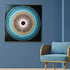 Oceanic Vortex Hand Wall Painting for Home (Comes With an Outer Floater Frame) (40x40 Inches)