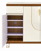 Aurelia Loop Storage Cabinet and Console Table For Home & Crockery Storage Cabinet / Crockery Unit