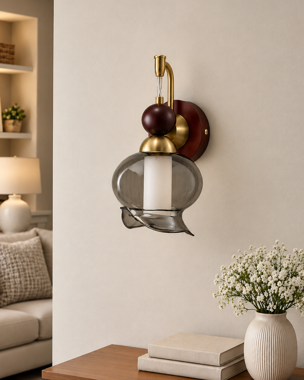 Moonlit Curve Wall Light for Home & Item for Wall Decoration