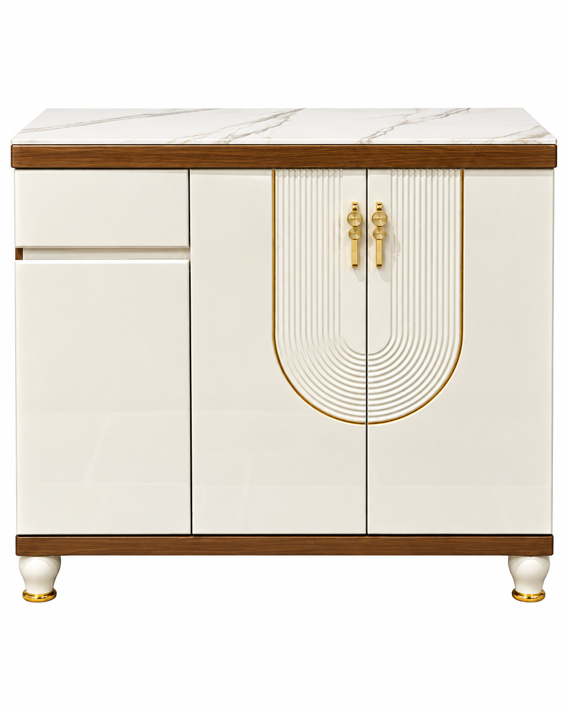 Aurelia Loop Storage Cabinet and Console Table For Home & Crockery Storage Cabinet / Crockery Unit