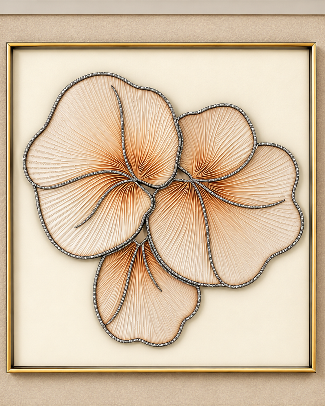 Petals in Motion Wall Decor Shadow Box & Item for Home Decoration