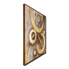 Circles of Gold The Abstract Elegance 100% Hand Painted Wall Painting for Home