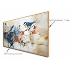 Birdsong Bliss Crystal Glass Decorative Wall painting Art