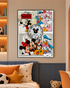 Mickey Funhouse Pop Art Shadow Box With Clock & Wall Decoration Item