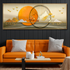 Golden Glade Crystal Glass Framed Wall Paintings