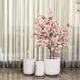 Contemporary Stripe Indoor Planters For Home - Set of 3