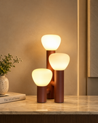 Luminous Grove Designer Table Lamp for Home & Home Decoration Items - Red (Italian Designer Collection)