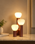 Luminous Grove Designer Table Lamp for Home & Home Decoration Items - Red (Italian Designer Collection)