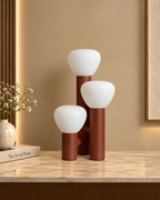 Luminous Grove Designer Table Lamp for Home & Home Decoration Items - Red (Italian Designer Collection)