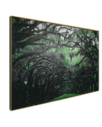 Pathway to Serenity by Top American &  European contemporary Artists 100% Hand Wall Painting For Home (With Outer Floater Frame frame) ( 35.5 x 53 Inches )