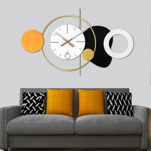 Dazzling Crescendo Metal Wall Clock