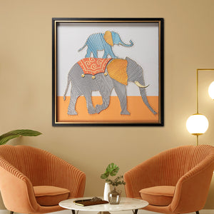 Strokes of Gentle Giants Shadow Box Wall Decoration Piece