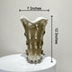 Sandstone Ripple Handblown Glass Vase & Decorative showpiece