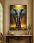 Elephant of Royal Fortune Crystal Glass Painting & Wall Decoration Items