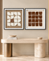 Abstract Folds & Form Shadow Box for Wall Decoration & Wall Art -Set of 2