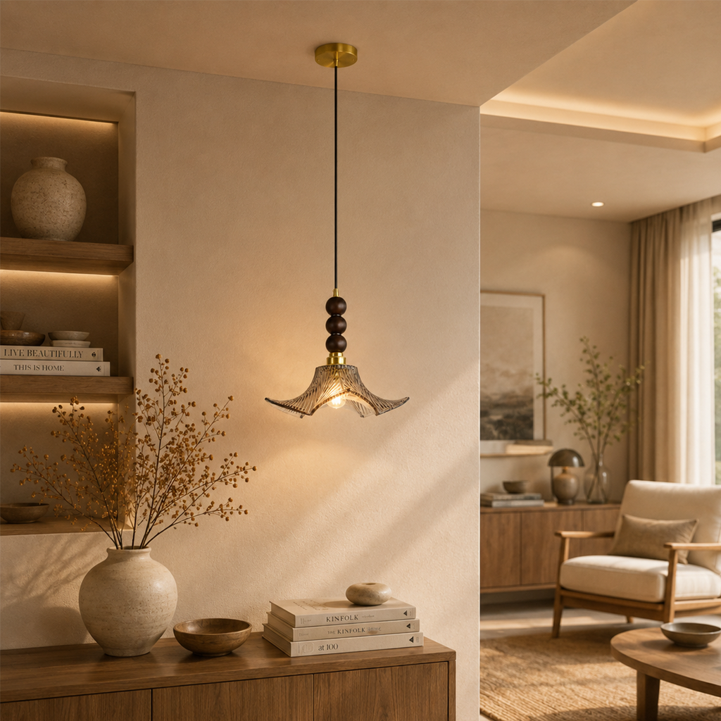 Ebon Flora Pendant Light For Home  & Item  for Home Decoration - Grey