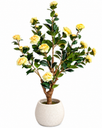 Camellia Sunshine Artificial Indoor Plant For Home ( 3.4 Feet ) (Natural Feel)