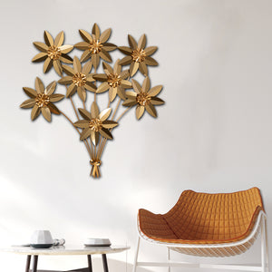 Echelon of Blossoms Metal Wall Decor for Home & item for Wall Decoration