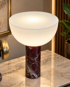 Ruby Alabaster Table Lamp & Home Decoration Items (Italian Designer Collection)
