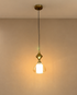 The Seranova Chandelier for Home & Item for Home Decoration - Single Pendent ( Amber )