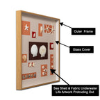 Ocean Treasures  Shadow Box Wall Decoration Piece