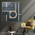 Golden Geometric Dreams Modern Wall Art (40 x 40 Inches)