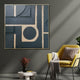 Golden Geometric Dreams Modern Wall Art (40 x 40 Inches)