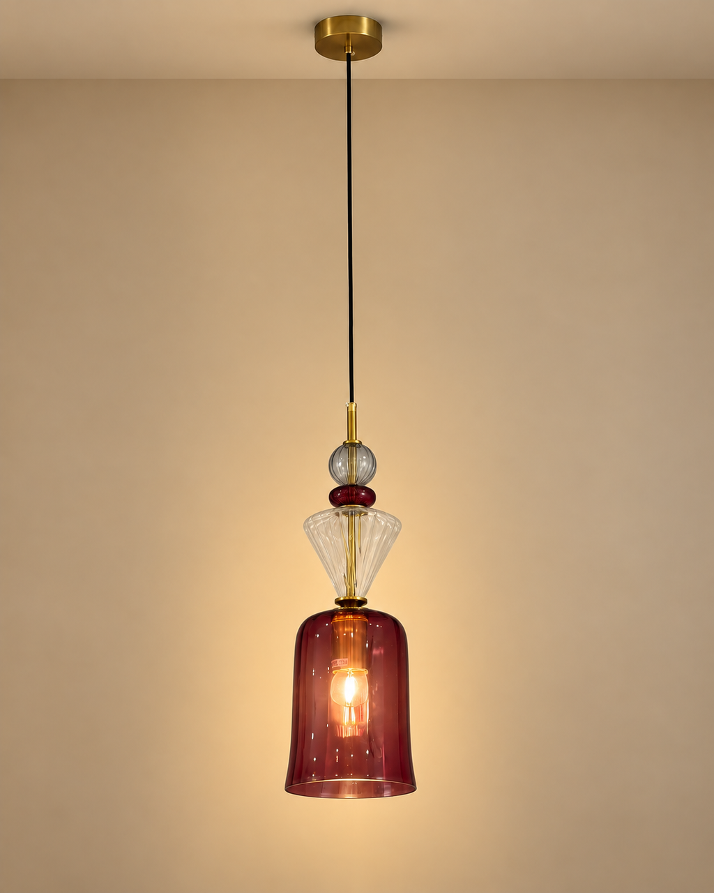 Zarelle Pendant Light For Home & Item for Home Decoration - Red