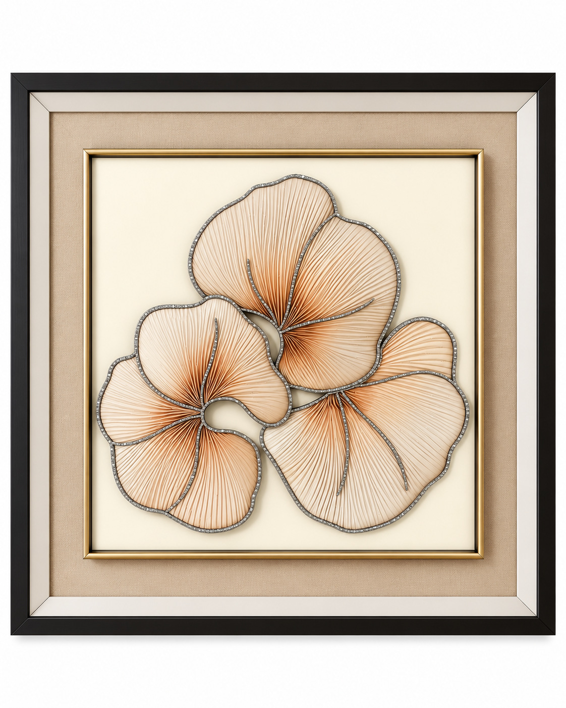 Grace in Bloom & Petals in Motion Shadow Box for Wall Decoration & Wall Art - Set of 2