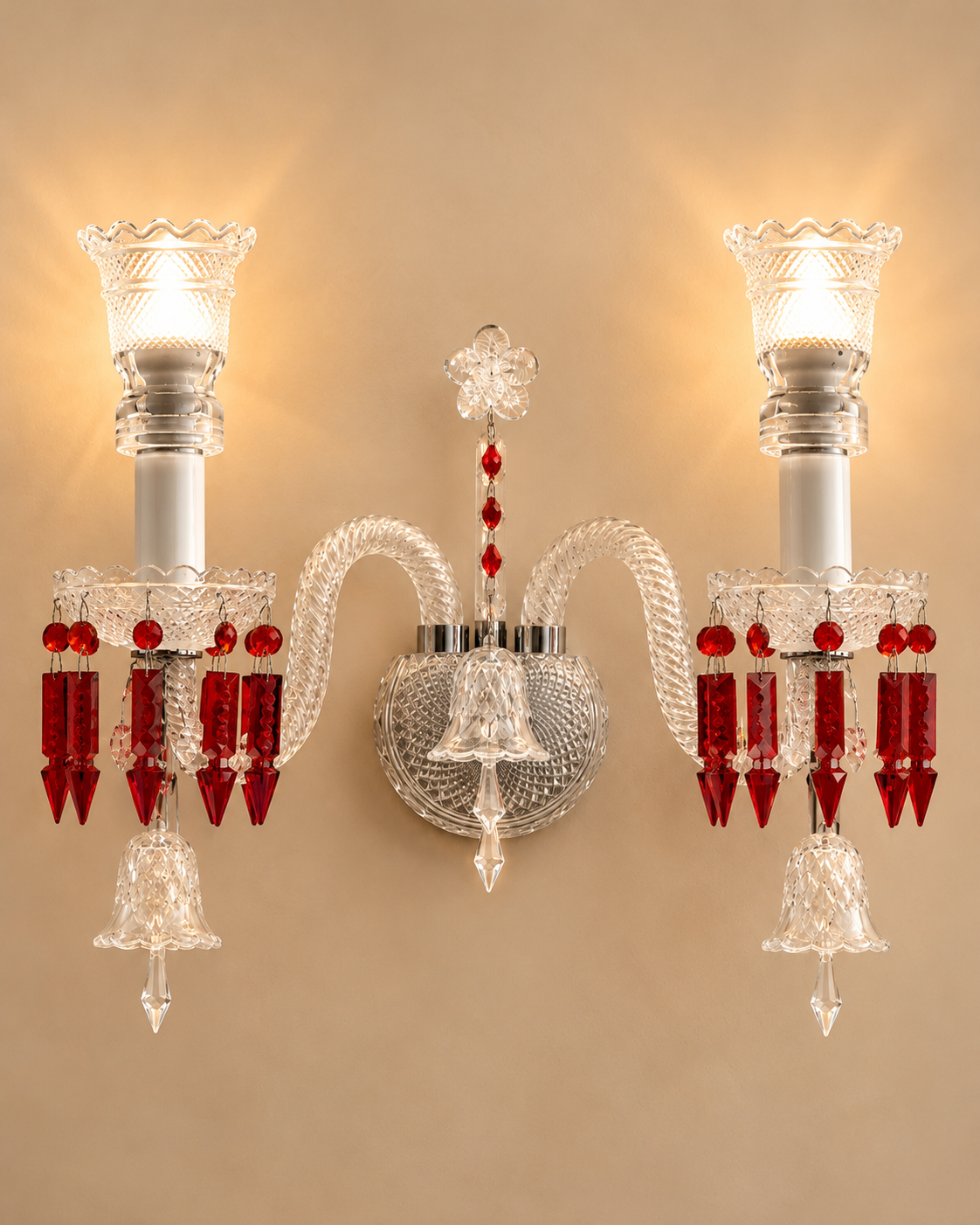 Orlencia Crown Wall Lights For Home & Item for Wall Decoration - Red