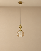 The Seranova Chandelier for Home & Item for Home Decoration - Single Pendent ( Amber )