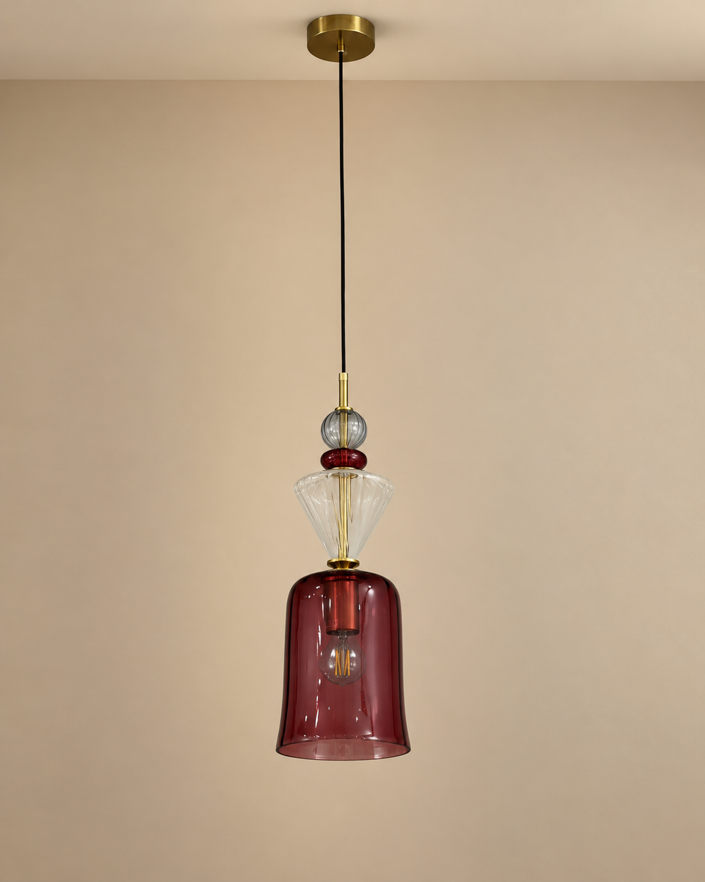 Zarelle Pendant Light For Home & Item for Home Decoration - Red