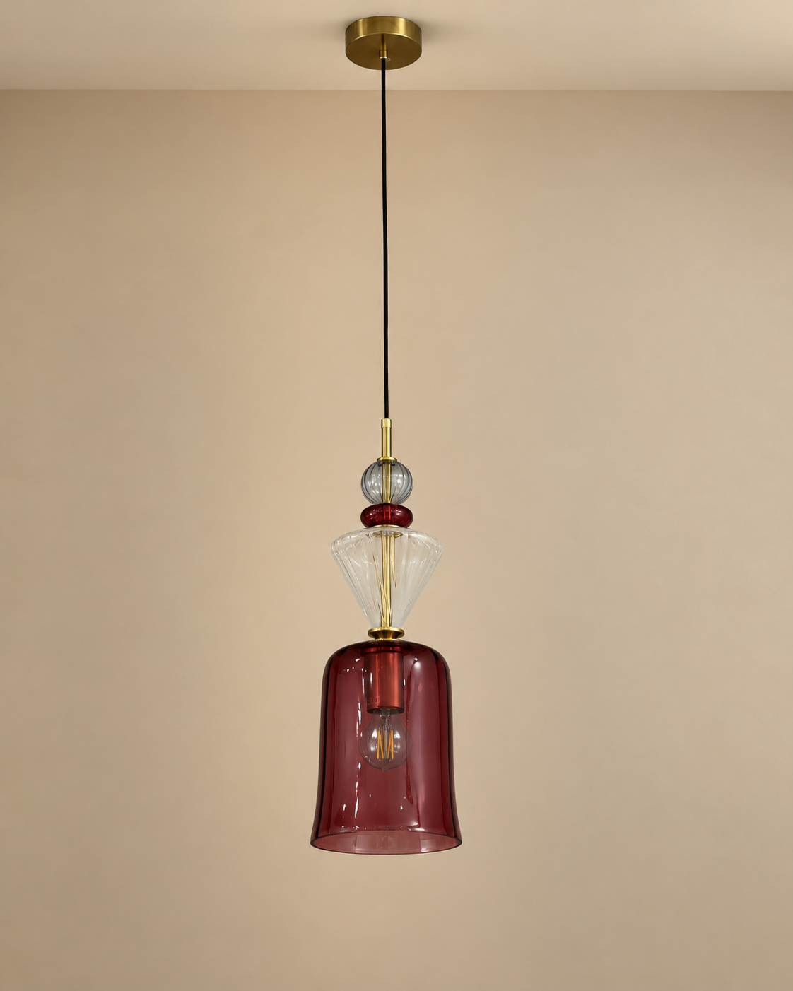 Zarelle Pendant Light For Home & Item for Home Decoration - Red