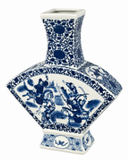 Warrior Chronicle Decorative Vase & Showpiece for Home & Item for Home Decoration (Blue Pottery)