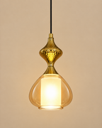 The Seranova Chandelier for Home & Item for Home Decoration - Single Pendent ( Amber )