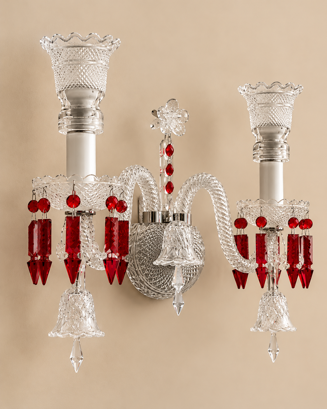 Orlencia Crown Wall Lights For Home & Item for Wall Decoration - Red
