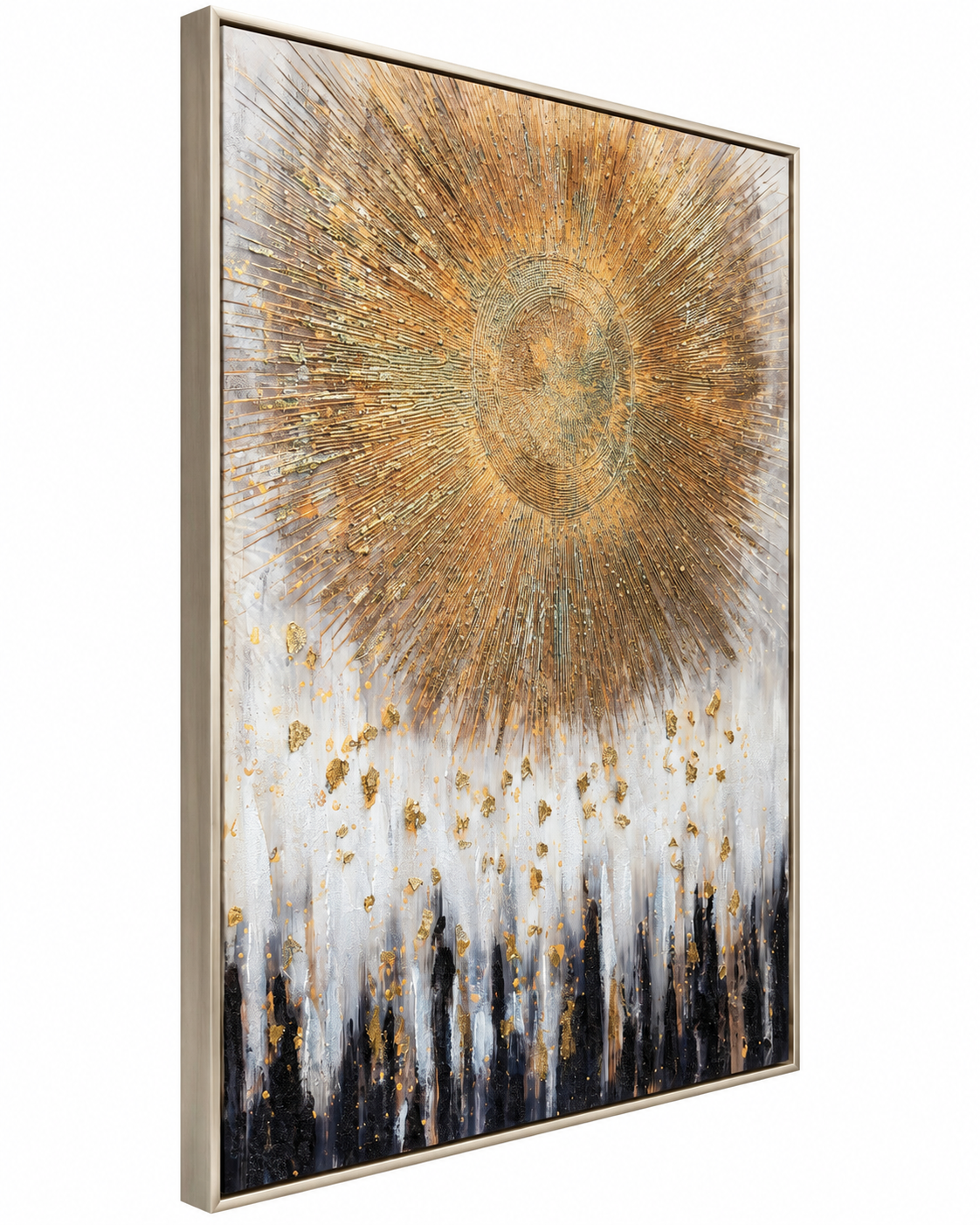 Light Beyond Hand painting for Home & Wall Decoration Item (With Outer Floater Frame) (47x31.5 Inches)