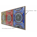 Radiant Heritage Crystal Glass Painting - Set Of 3