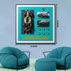 Lamborghini Speed Pop Art Shadow Box & Wall Decoration Item