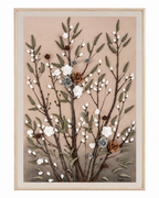 Meadow Roses Hand painting for Home Wall (With Outer Floater Frame) (47x31.5 Inches)