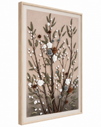Meadow Roses Hand painting for Home Wall (With Outer Floater Frame) (47x31.5 Inches)